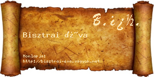 Bisztrai Éva névjegykártya